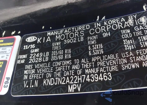 2017 Kia Soul from USA, damaged, VIN KNDJN2A22H7439463